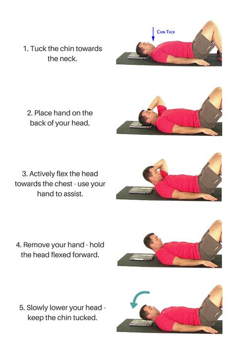 Neck Stability Exercises_ Supine Neck Retraction with Assisted Flexion - My Rehab Connection