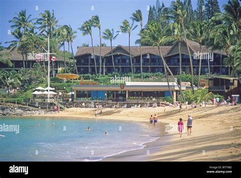 Napili Beach Resort Maui Hawaii Stock Photo - Alamy