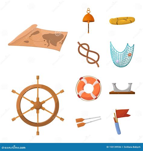 Vector Design of Adventure and Sea Symbol. Set of Adventure and Travel Stock Symbol for Web ...