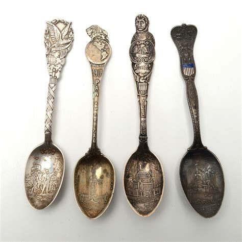 Antique Sterling Silver Souvenir Spoons | EBTH