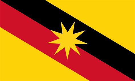 Sarawak flag color codes