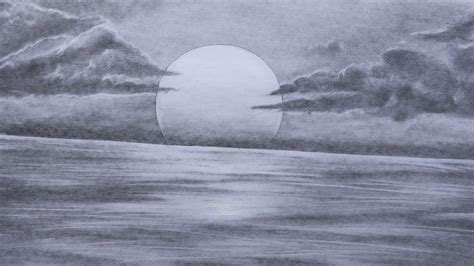 Sunrise Pencil Drawing at PaintingValley.com | Explore collection of Sunrise Pencil Drawing