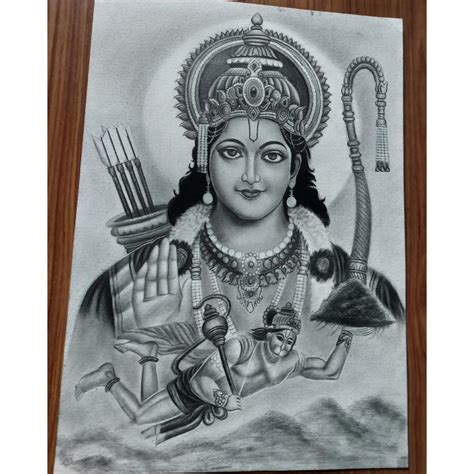 Viciniti : Realastic pencil portrait of lord Rama