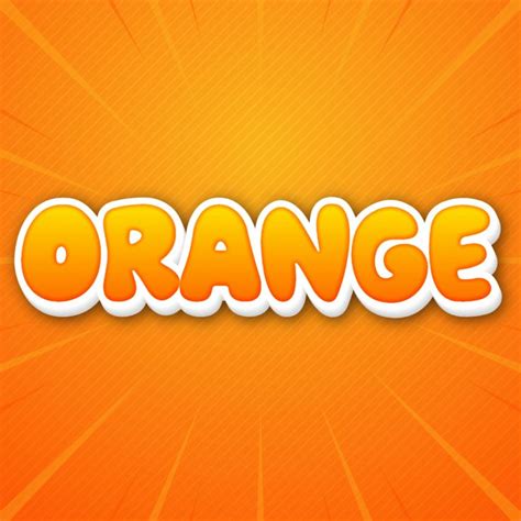 Orange 3D text effect | 3d text effect, Text effects, Dafont