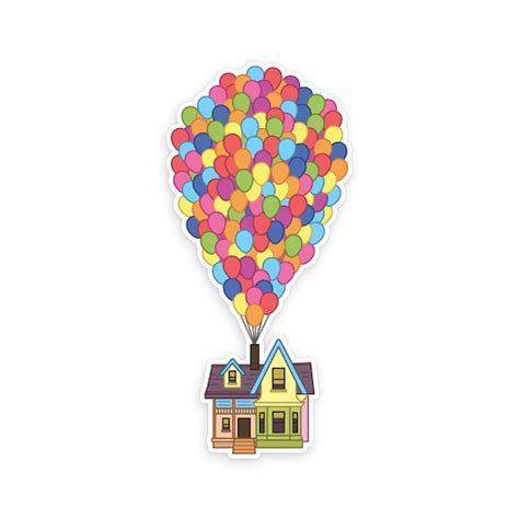 Up House Sticker / up Balloons Decal / up Movie Inspired - Etsy