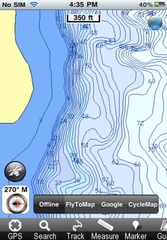 Lake Oahe - Fishing App for iPad - iPhone - Navigation