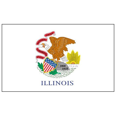 Illinois flag Royalty Free Stock SVG Vector