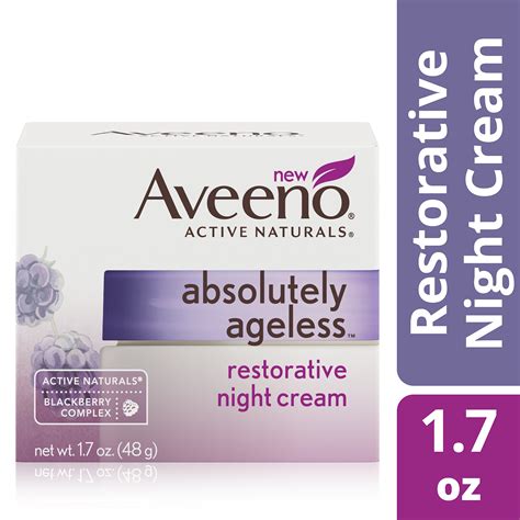 Aveeno Absolutely Ageless Restorative Facial Anti-Aging Night C... Free Shipping | eBay