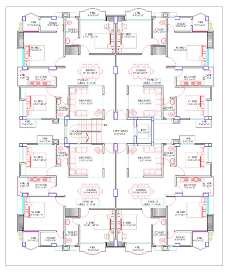 Different Types of Residential Building Plans and Designs - First Floor Plan - House Plans and ...