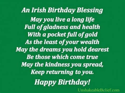 An Irish Birthday Blessing Pictures, Photos, and Images for Facebook, Tumblr, Pinterest, and Twitter