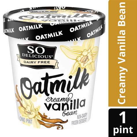 So Delicious Dairy Free Creamy Vanilla Bean Oat Milk Frozen Dessert 16 fl oz | Shipt