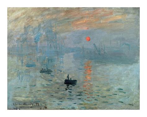 Impression, Sunrise 1872 - CLAUDE MONET Art Print by AUX BEAUX-ARTS