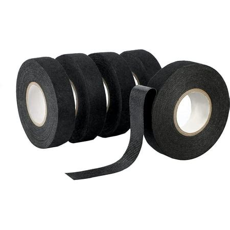 5 Rolls of Harness Tape, Heat Resistant Fabric Cloth Tape, Adhesive Automotive Wire Loom Tape ...