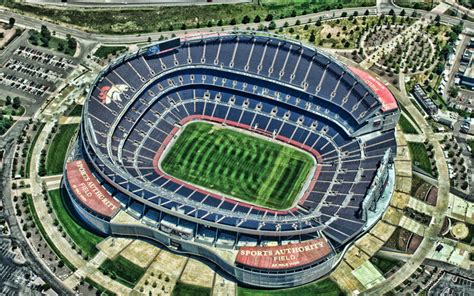 Download wallpapers Sports Authority Field at Mile High, Denver Broncos Stadium, Denver, USA ...