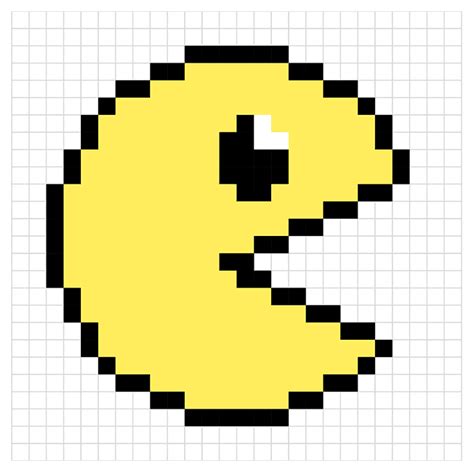 Easy Pixel Art Pixel Art Grid Pixel Pacman Pac Man Pixel Macrame | The Best Porn Website