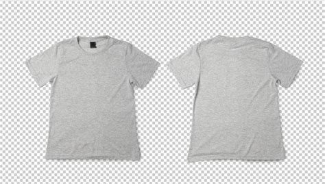 Premium PSD | Gray T shirt mockup Realistic tshirt