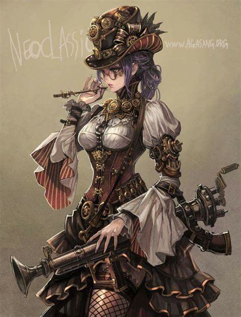 Victorian Steampunk Anime Girl