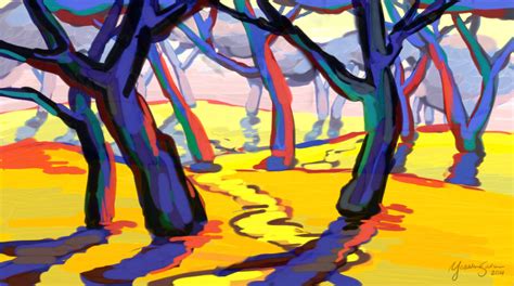 Fauvism Forest Drawing, Tree Drawing, Landscape Art, Landscape Paintings, Forest Landscape ...