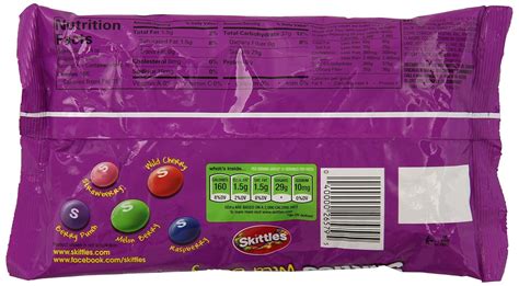 Wild Berry Skittles Nutrition Label | Besto Blog