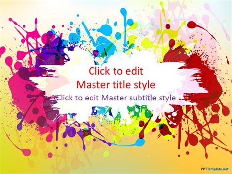 Free Color Art Powerpoint Template Free Powerpoint Templates - Riset