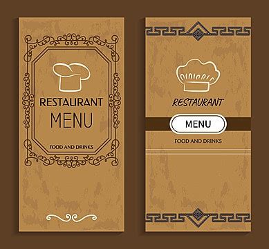 Restaurant Font Menu Brochure PNG Transparent Images Free Download | Vector Files | Pngtree