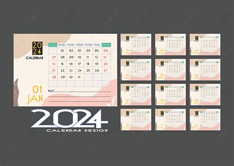 Calendar 2024 Minimalist Vector File Background, Calendar 2024, Calendar, Minimalist Calendar ...