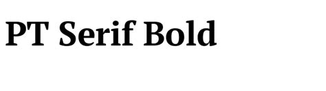 PT Serif Bold Font - FontPalace.com