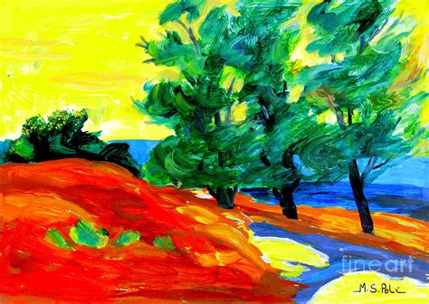 Fauvist landscape. Painting by Maria S Poli - Pixels