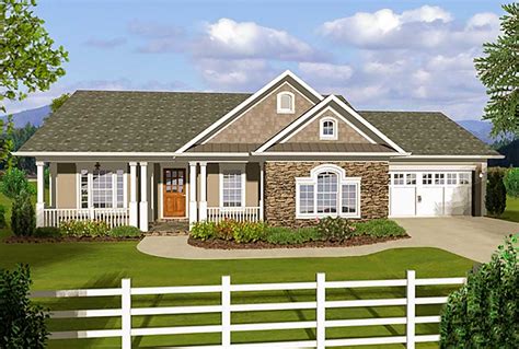 3 Bedroom Ranch With Covered Porches - 20108GA | Architectural Designs - House Plans