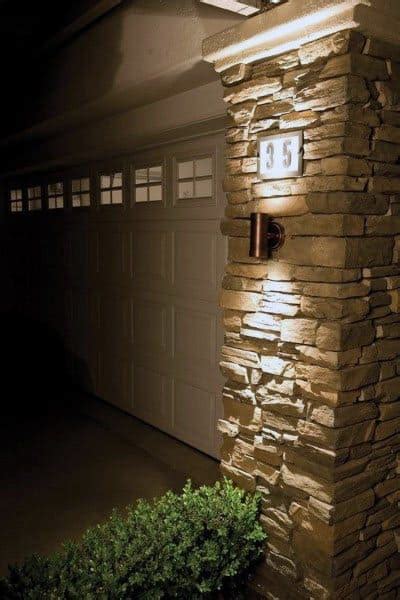 50 Outdoor Garage Lighting Ideas - Exterior Illumination Designs