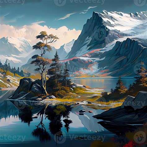 Landscape Art - Ai Generated 22416469 Stock Photo at Vecteezy