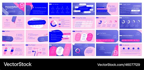 Creative presentation templates elements Vector Image