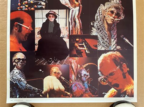 Vintage Original 1970s 1980s Elton John Collage Poster on - Etsy