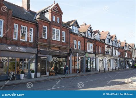 Views of the High Street in St Albans, Hertfordshire in the UK Editorial Stock Image - Image of ...