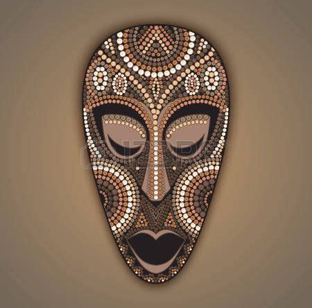 zulu: Vector colorful ethnic african mask Masks Crafts, Masks Art, Kunst Der Aborigines, Tiki ...