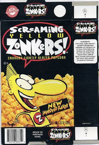 Screaming Yellow Zonkers | Glazed popcorn, Food for memory, Flavored popcorn