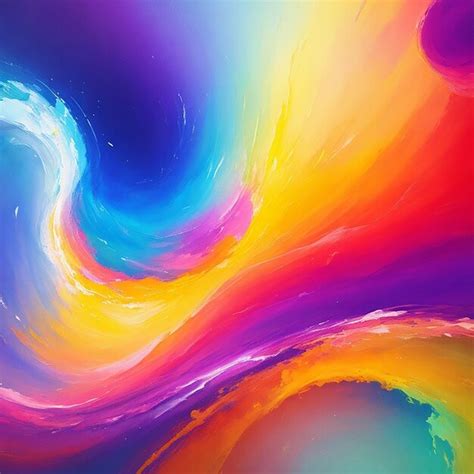 Premium AI Image | Abstract painting with vibrant colors generated by AI