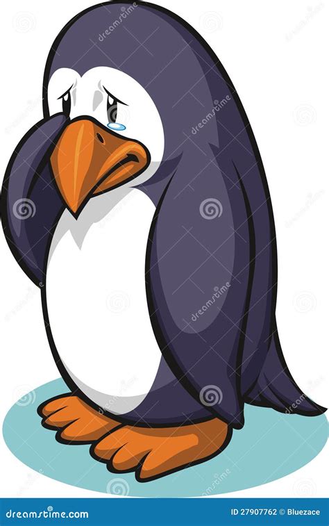 Sad Penguin Vector Illustration | CartoonDealer.com #27907762