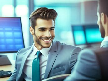 A man sitting at a desk in front of a computer Image & Design ID 0000305224 - SmileTemplates.com