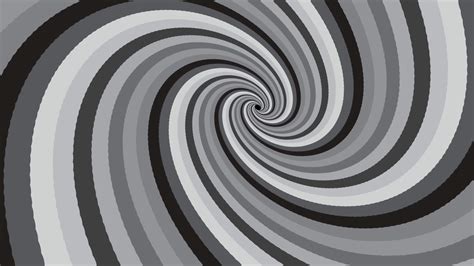 Moving through rotating spiral. Hypnosis concept in minimal style. Hypnotic optical illusion ...