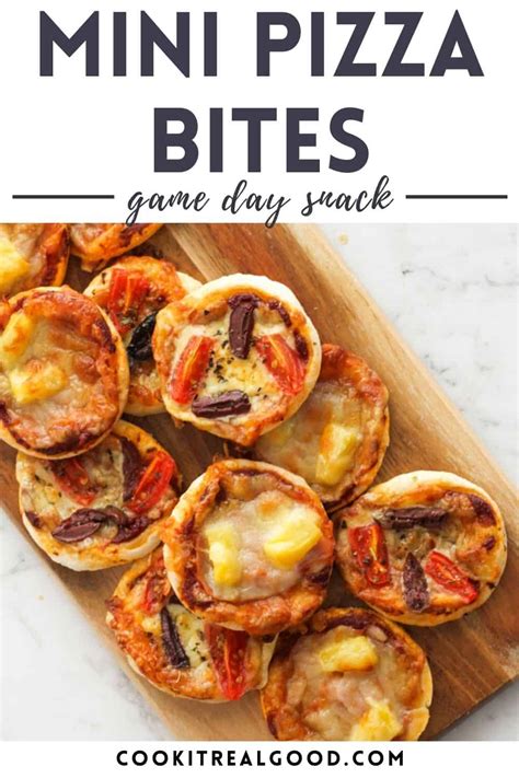 Mini Pizza Bites - Cook it Real Good