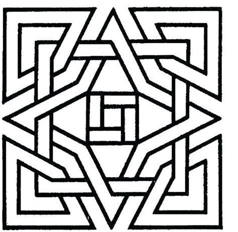 Printable Geometric Coloring Pages PDF - Coloringfolder.com | Geometric coloring pages, Abstract ...