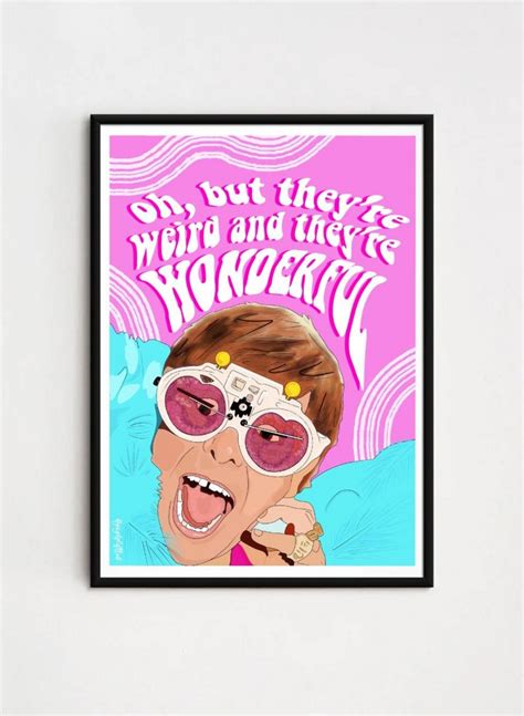 Elton John print, Elton John poster, rocket man