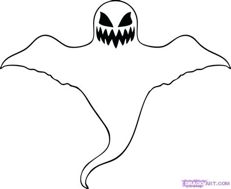 Easy Ghost Drawing | Free download on ClipArtMag