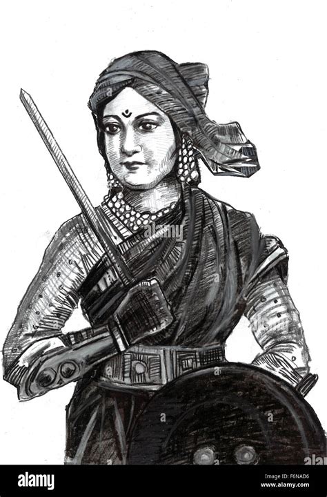 Rani lakshmibai sketch, jhansi, madhya pradesh, india, asia Stock Photo: 90208978 - Alamy