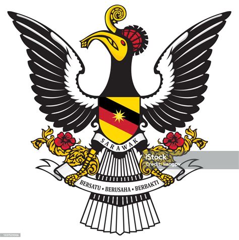 Coat Of Arms Of Sarawak Stock Illustration - Download Image Now - Sarawak State, Flag ...