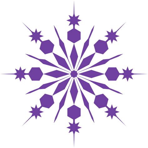 Purple Snowflake Clip Art at Clker.com - vector clip art online, royalty free & public domain