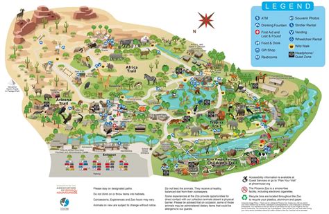 Zoo Map - Phoenix Zoo