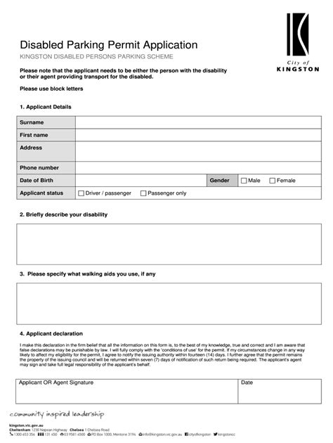 Application For Disability Form For Parking - Fill Online, Printable, Fillable, Blank | pdfFiller