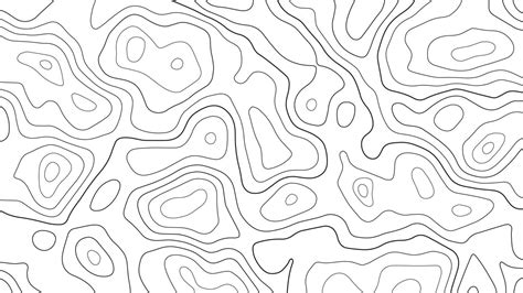 Abstract topographic contour line pattern solid background vector map. 14399735 Vector Art at ...